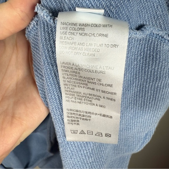 Pilcro by Anthropologie Flynn Blue Peplum Hoodie Size Large - Picture 12 of 16